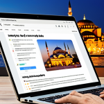 **

Prompt: "A vibrant, modern blog design focusing on SEO tips and tricks. A Turkish SEO expert is presenting data analysis on a laptop, showcasing keywords and website traffic growth. Background includes Turkish landmarks subtly blurred. Dynamic, engaging, professional."

**